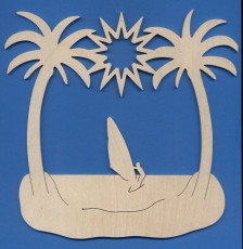 Fensterbild "Surfer"